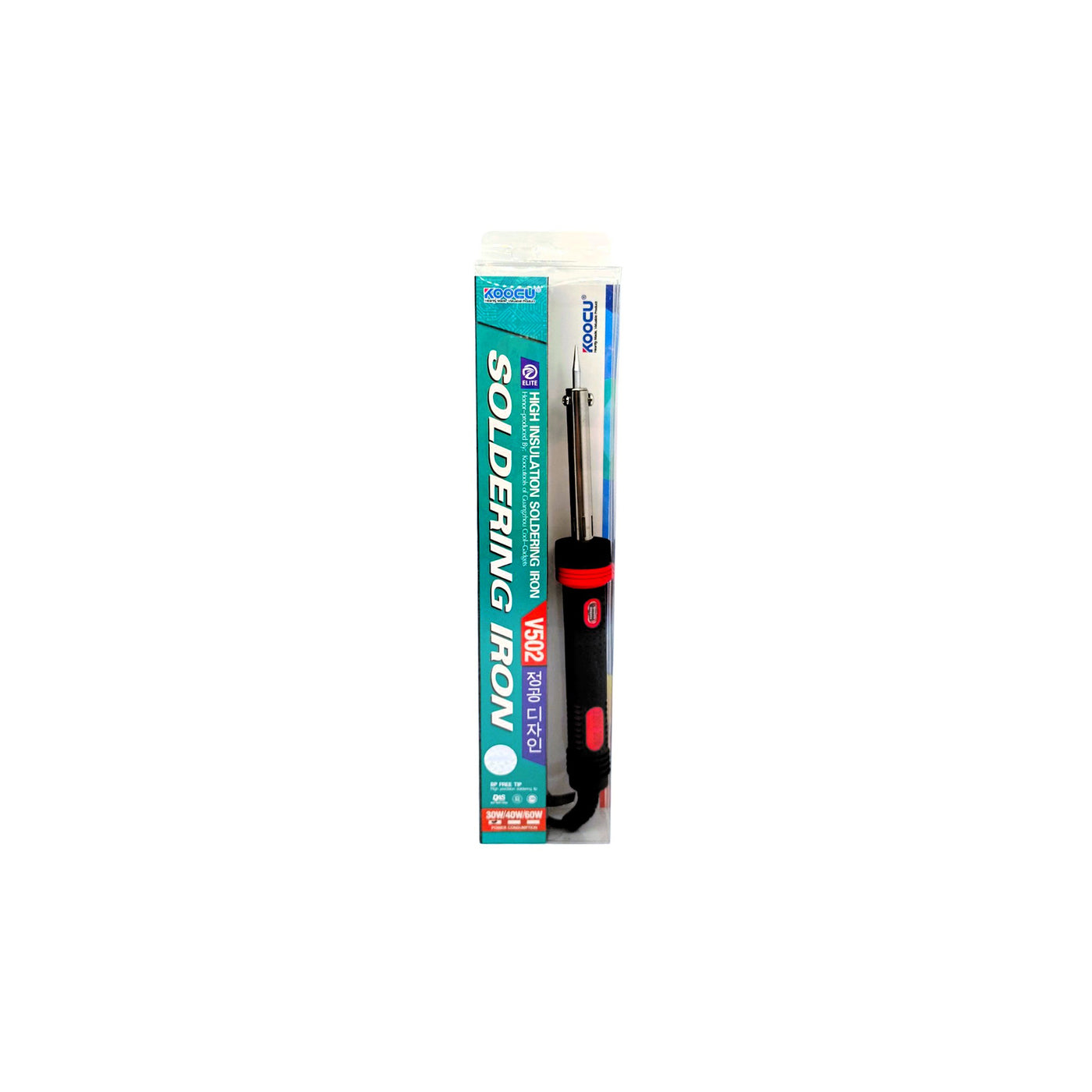 Koocu V502 High-Insulation Soldering Iron – 30W/40W/60W