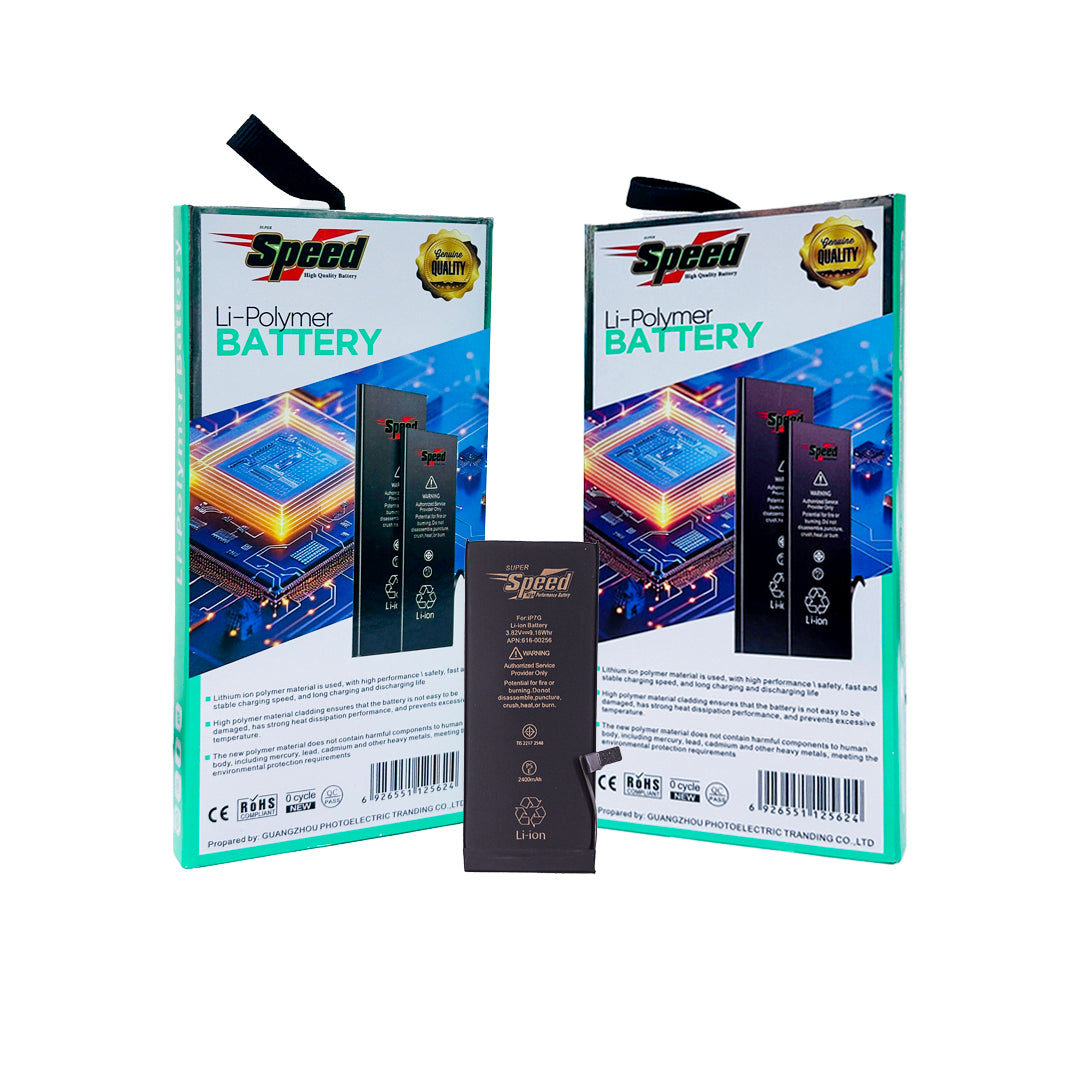 iPhone 7G | Model A1660 | SUPER Speed Replacement Battery Li-Polymer | 2400mAh High-Capacity Rechargeable Battery (Original 1960mAh)