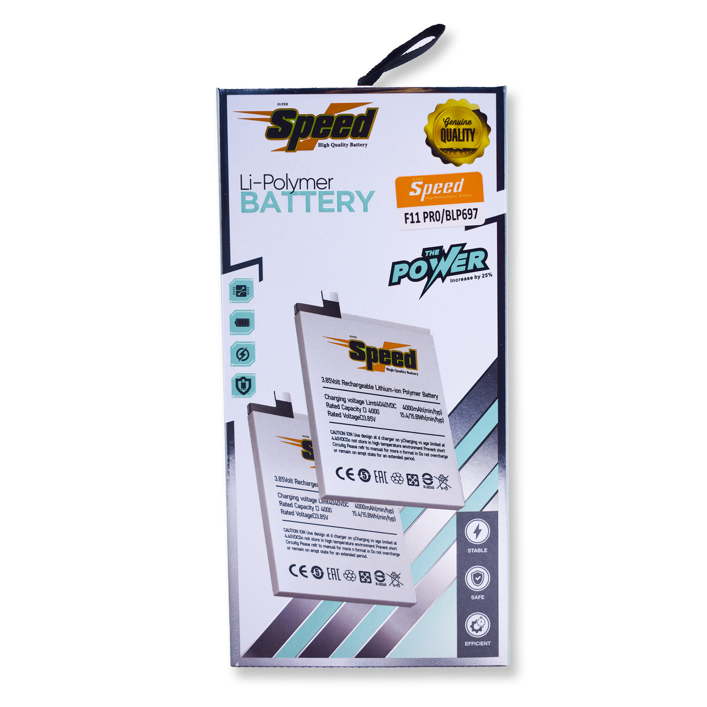 OPPO F11 Pro, F11 Plus | Model BLP697 | SUPER Speed Replacement Battery Li-Polymer | 4000mAh High-Capacity Rechargeable Battery