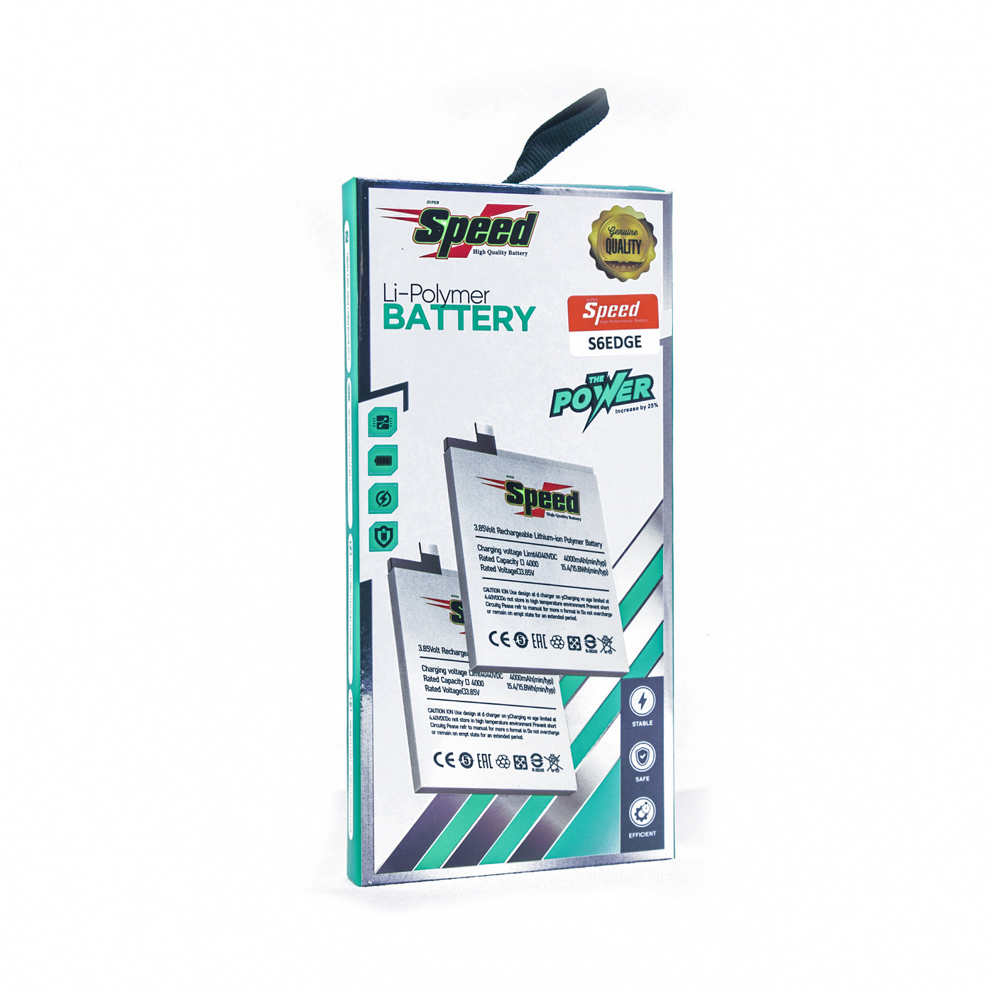 Samsung Galaxy S6 Edge | Model EB-BG925ABE | SUPER Speed Replacement Battery Li-Polymer | 2600mAh High-Capacity Rechargeable Battery