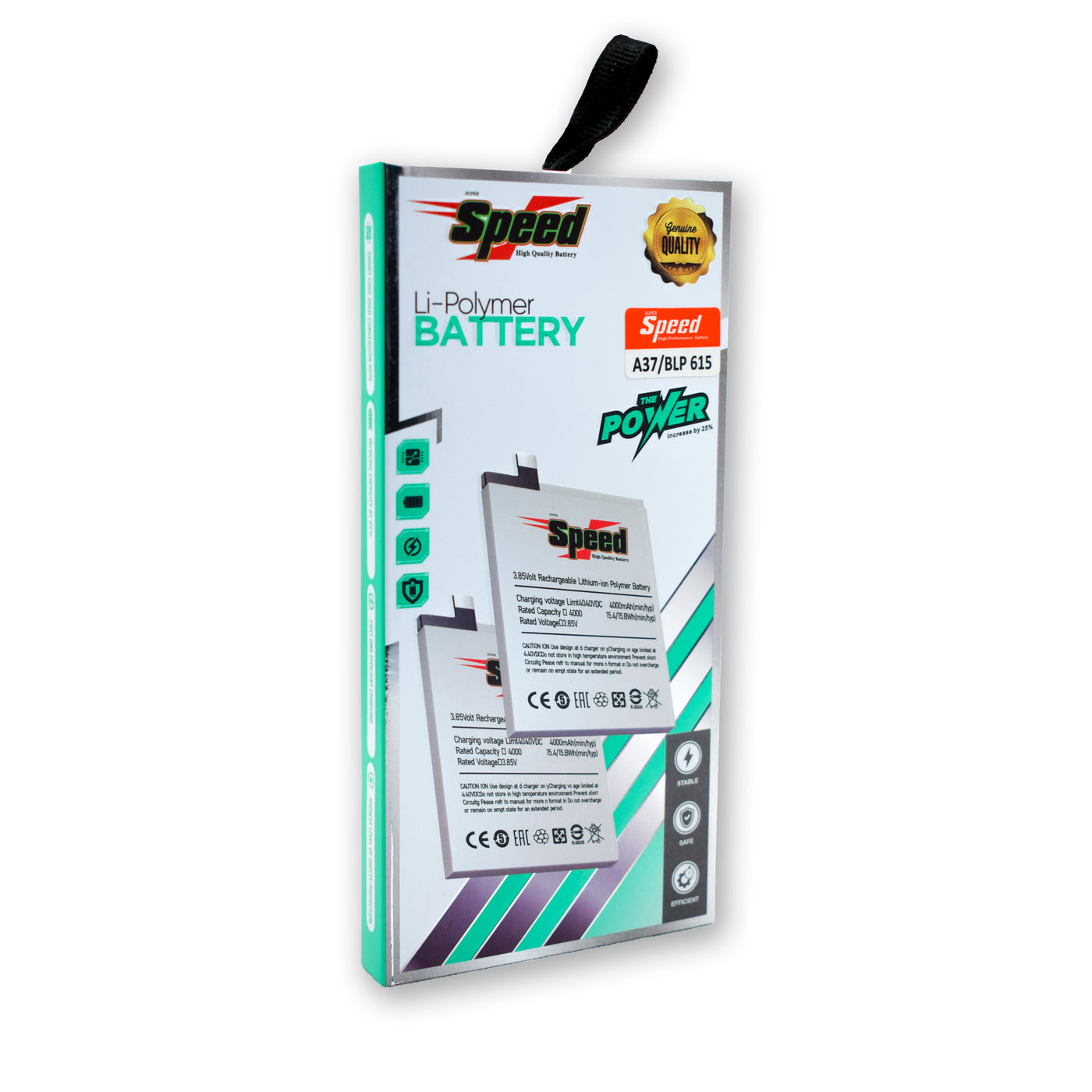 OPPO A37, A37M, A37T, Neo 9 | Model BLP615 | SUPER Speed Replacement Battery Li-Polymer | 2630mAh High-Capacity Rechargeable Battery