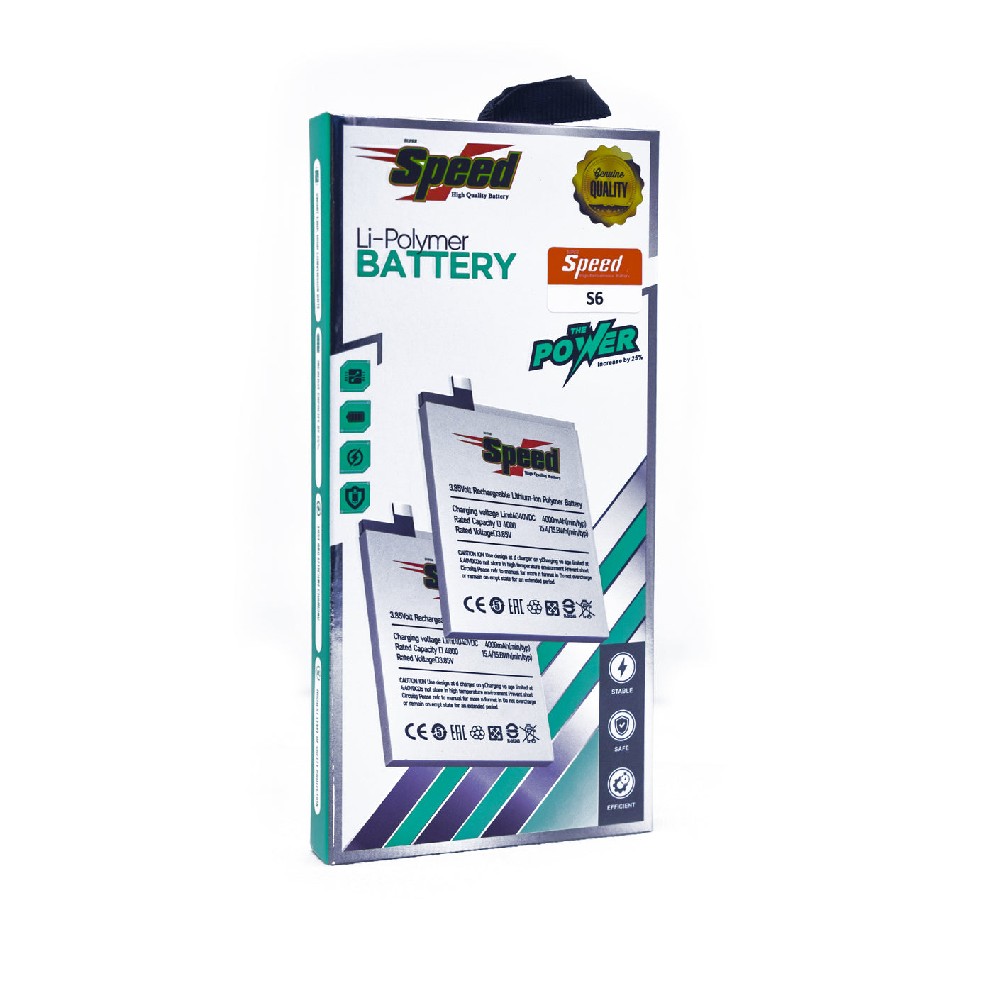 Samsung Galaxy S6 | Model EB-BG920ABE | SUPER Speed Replacement Battery Li-Ion | 2550mAh High-Capacity Rechargeable Battery