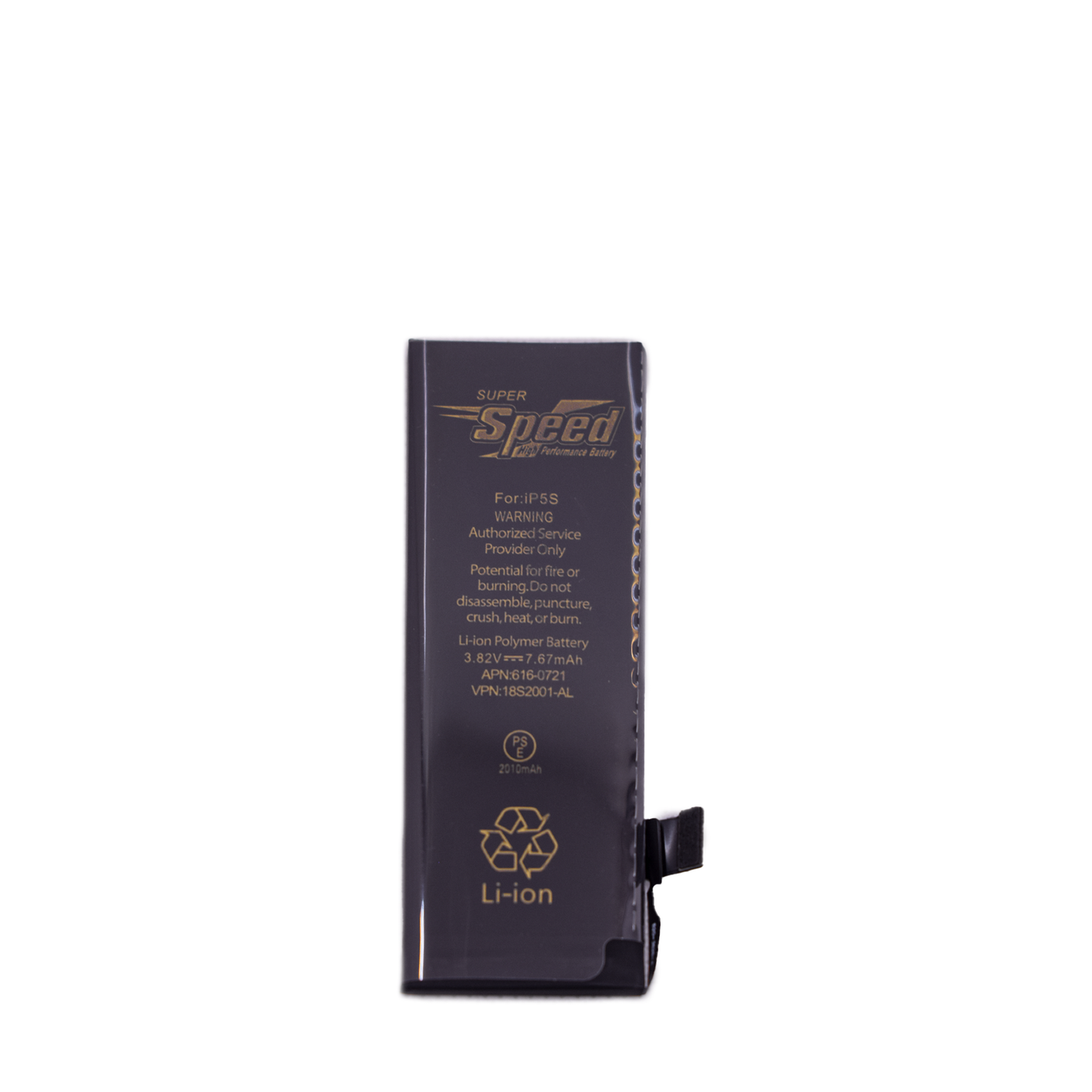 iPhone 5s | Model A1457 | SUPER Speed Replacement Battery Li-Polymer | 2010mAh High-Capacity Rechargeable Battery (Original 1560mAh)
