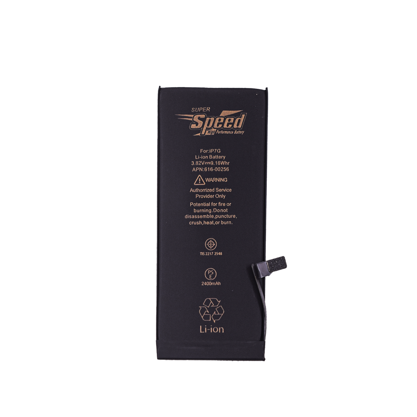 iPhone 7G | Model A1660 | SUPER Speed Replacement Battery Li-Polymer | 2400mAh High-Capacity Rechargeable Battery (Original 1960mAh)