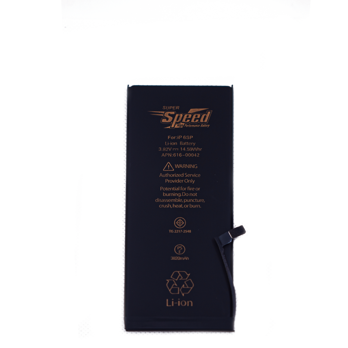 iPhone 6s Plus | Model A1634 | SUPER Speed Replacement Battery Li-Polymer | 3820mAh High-Capacity Rechargeable Battery (Original 2750mAh)