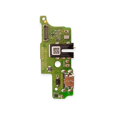 Infinix Hot 10i (X659) Charging Port Flex – Micro USB Dock Connector with Microphone &amp; Antenna Line Support