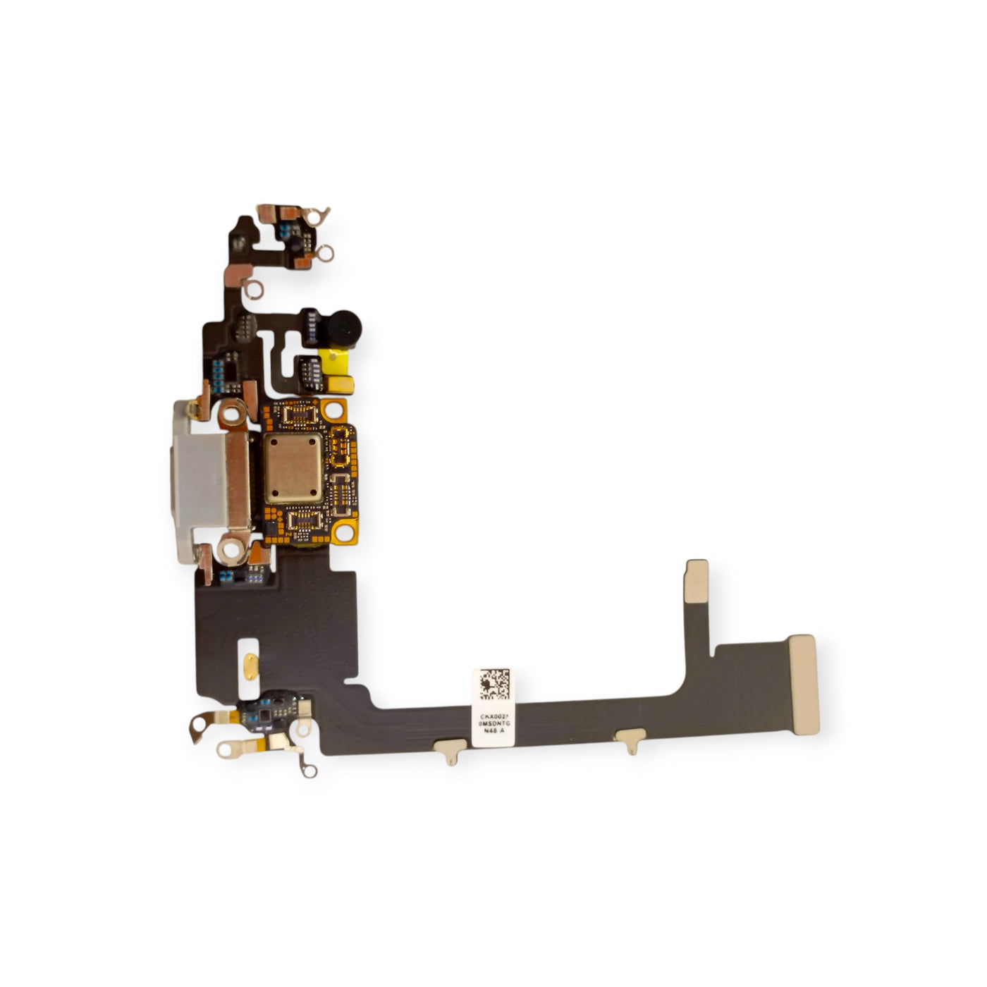 iPhone 11 Pro (White) Charging Port Flex  – OEM Lightning Dock Connector with Mic &amp; Antenna Line Support