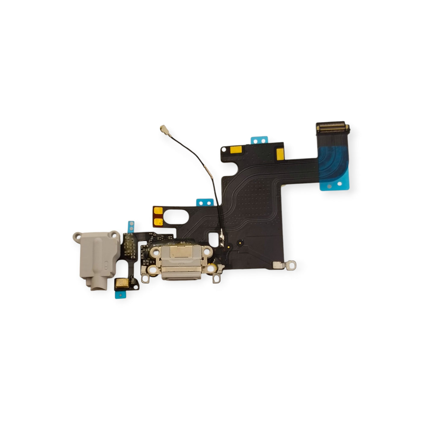 iPhone 6 (Black) Charging Port Flex – OEM Lightning Dock Connector with Mic &amp; Antenna Line Support
