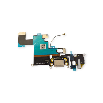 iPhone 6 (Black) Charging Port Flex – OEM Lightning Dock Connector with Mic &amp; Antenna Line Support