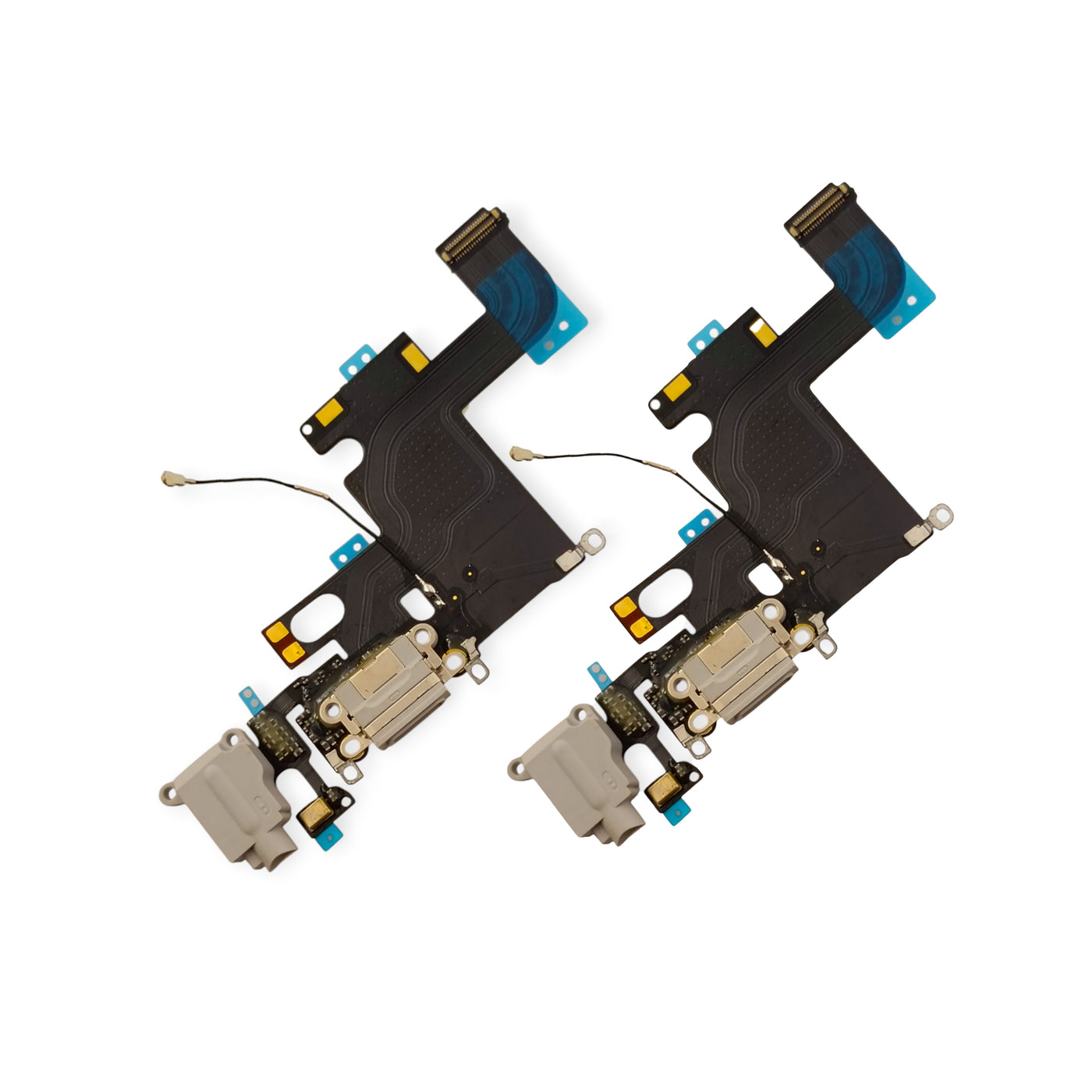 iPhone 6 (Black) Charging Port Flex – OEM Lightning Dock Connector with Mic &amp; Antenna Line Support