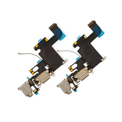 iPhone 6 (Black) Charging Port Flex – OEM Lightning Dock Connector with Mic &amp; Antenna Line Support