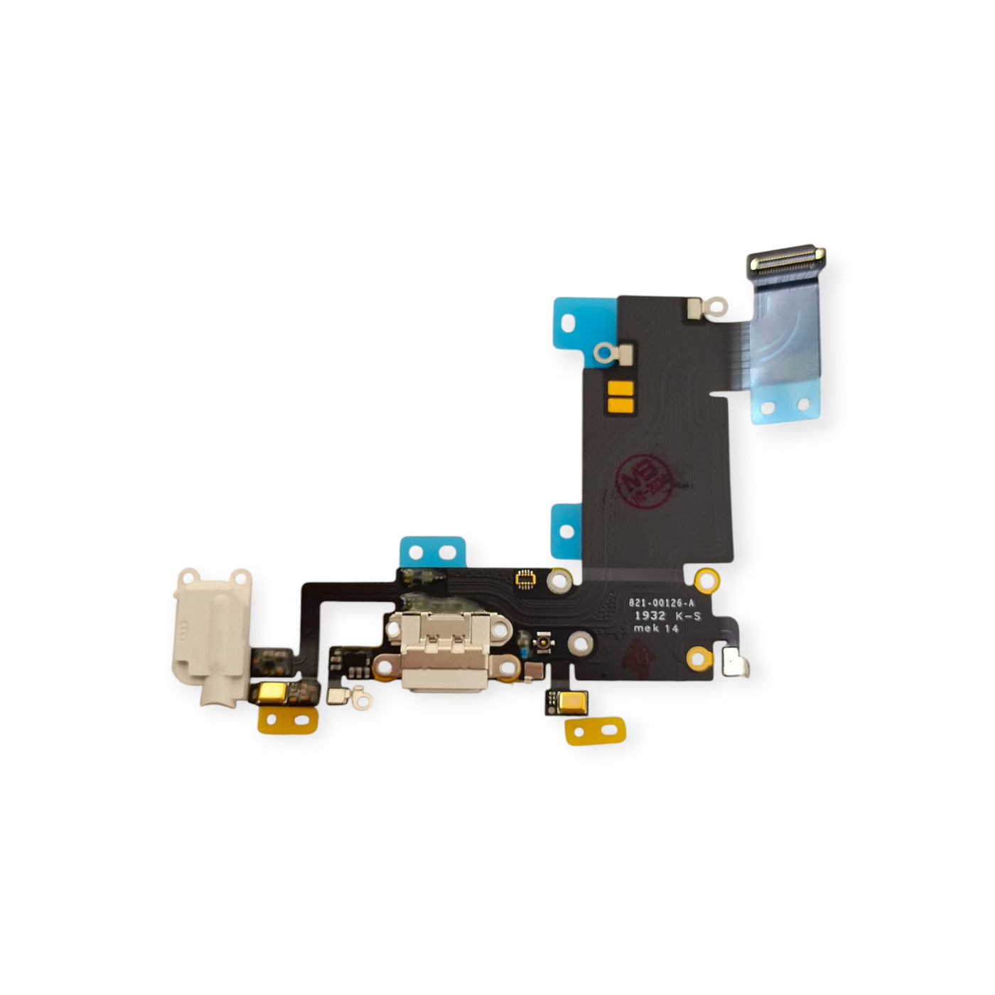 iPhone 6s Plus (White) Charging Port Flex  – OEM Lightning Dock Connector with Mic &amp; Antenna Line Support