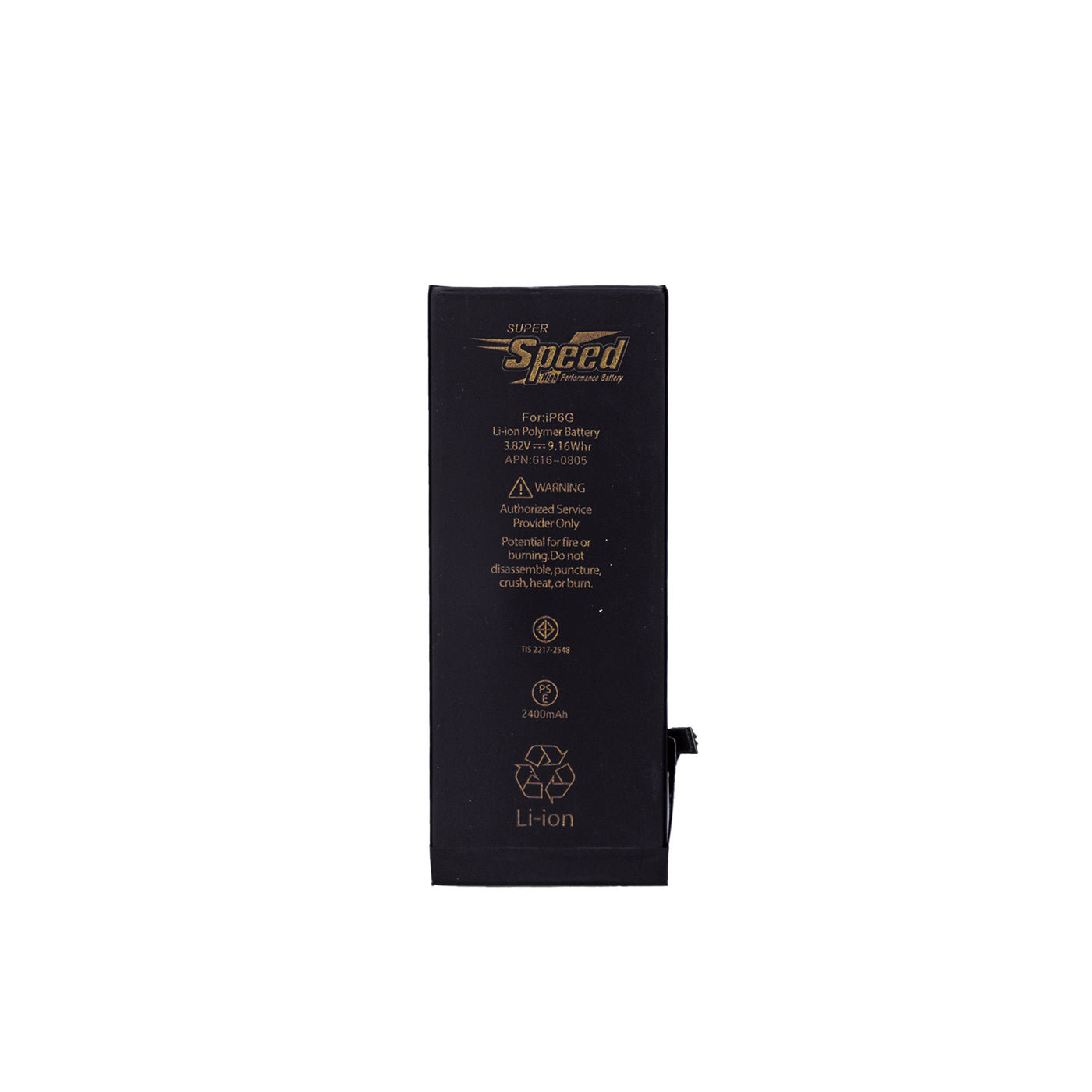 iPhone 6G | Model A1549 | SUPER Speed Replacement Battery Li-Polymer | 2400mAh High-Capacity Rechargeable Battery (Original 1810mAh)